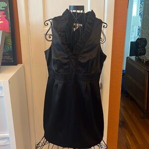 NWT London Times Ruffle Neck Sleeveless Dress-Size 14